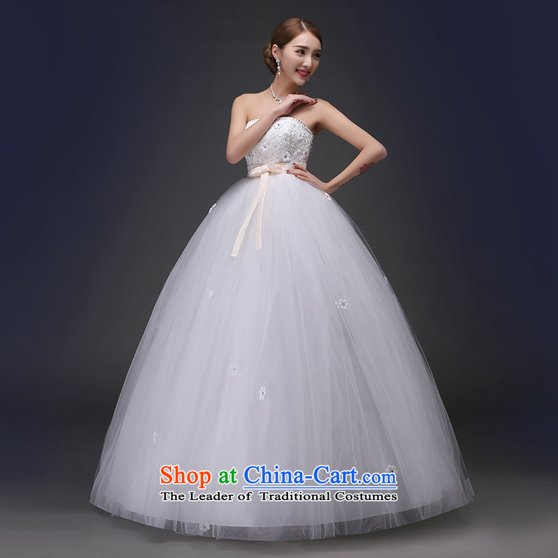 No  new 2015 bride embroidered Korean Top Loin of pregnant women bow tie alignment with Chest straps sweet princess wedding white S, is by no means a bride embroidered shopping on the Internet has been pressed.