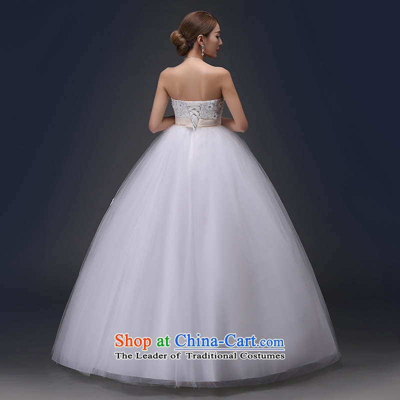 No  new 2015 bride embroidered Korean Top Loin of pregnant women bow tie alignment with Chest straps sweet princess wedding white S, is by no means a bride embroidered shopping on the Internet has been pressed.