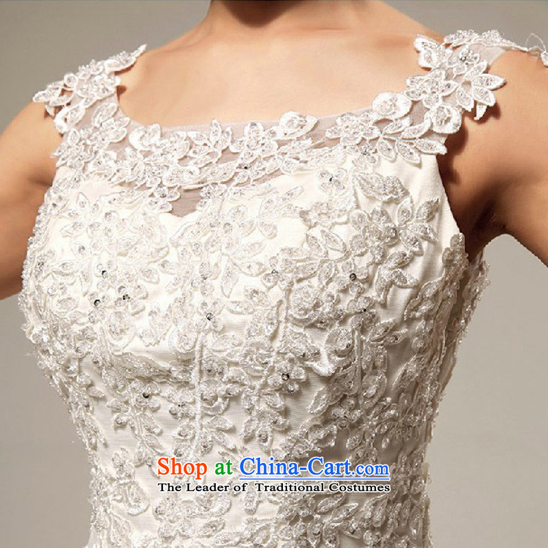 2014 new bride love Korean Won-sweet lace shoulder straps to align marriages wedding dress m White made no returns - The size of the messages, darling Bride (BABY BPIDEB) , , , shopping on the Internet