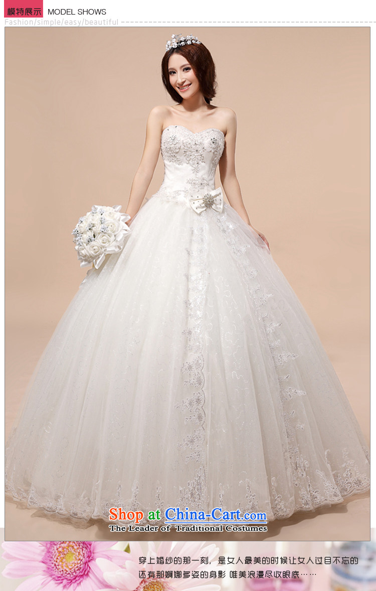 Baby bride wedding dresses 2014 new Korean anointed chest wedding grid yarn straps wedding White XXL pregnant women pictures, prices, brand platters! The elections are supplied in the national character of distribution, so action, buy now enjoy more preferential! As soon as possible.