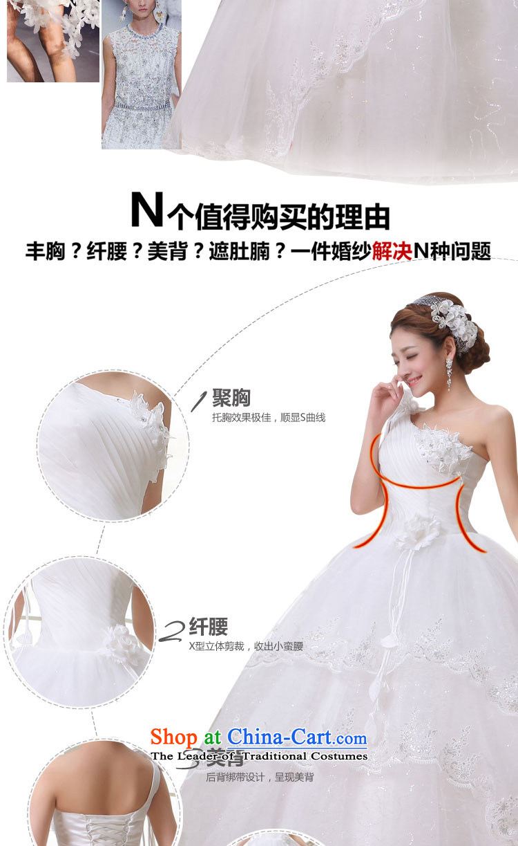 Embroidered is the new Korean brides 2015 edition sweet to click Align the princess shoulder straps flowers marriage wedding White XXL picture, prices, brand platters! The elections are supplied in the national character of distribution, so action, buy now enjoy more preferential! As soon as possible.