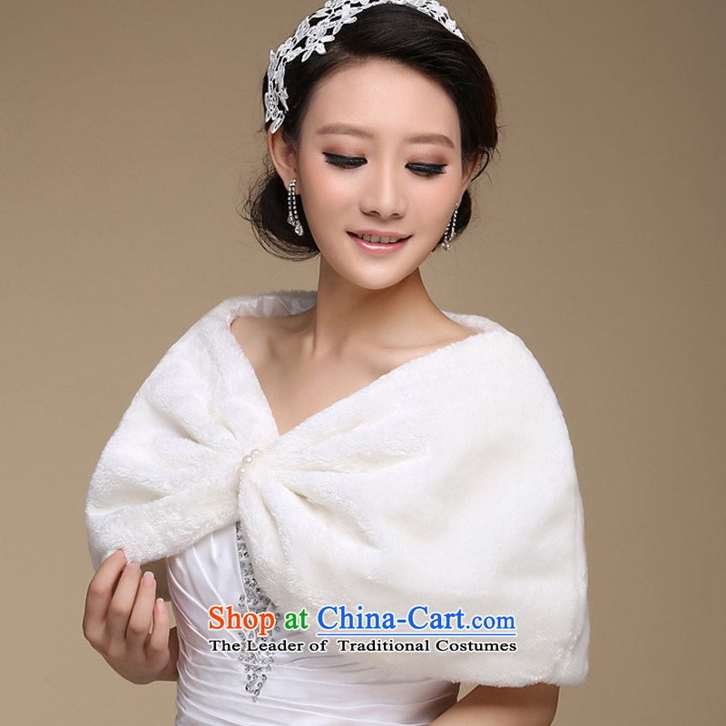 There is an elegant shawl embroidered marriages embroidered pearl bride wild short-haired, wedding gross shawl embroidered, white bride shopping on the Internet has been pressed.