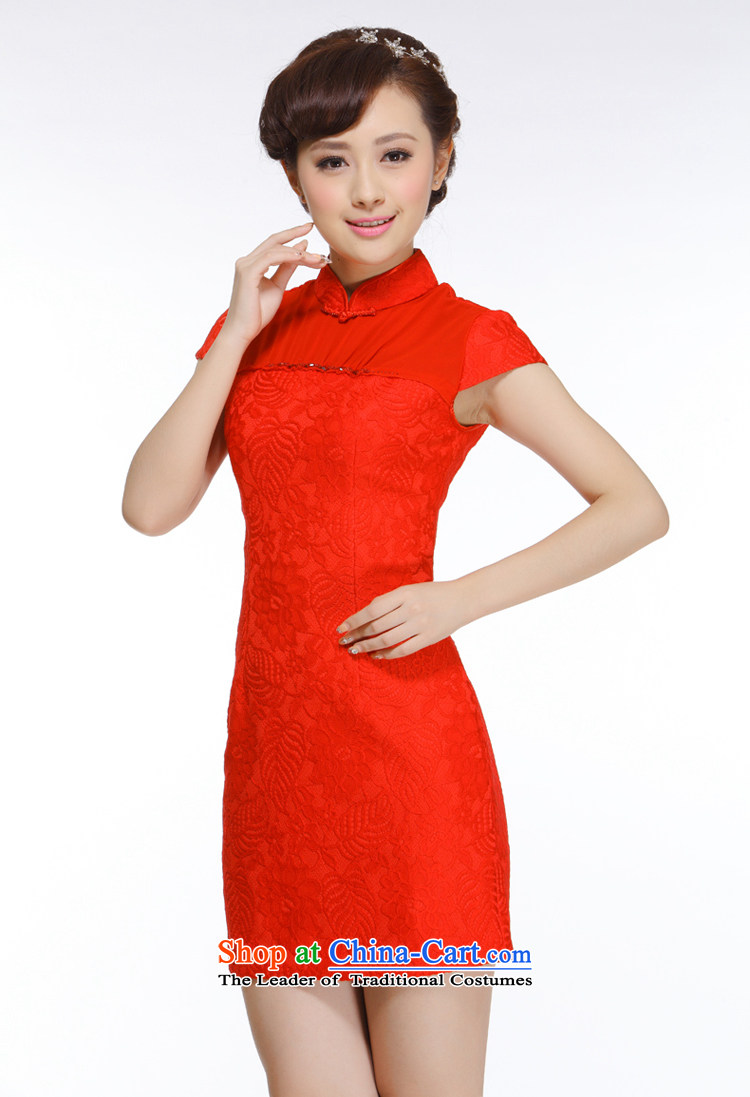 The former Yugoslavia Li known spring 2015 NEW OSCE root yarn Diamond red qipao gown exquisite Chinese brides upscale QW010 replacing red L picture, prices, brand platters! The elections are supplied in the national character of distribution, so action, buy now enjoy more preferential! As soon as possible.