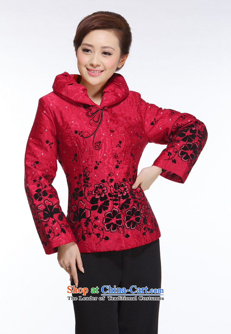 The former Yugoslavia Li know new autumn and winter 2015 Ms. Tang tray clip on red cotton-iron for improved shirt  QB-002 gross red XL Photo, prices, brand platters! The elections are supplied in the national character of distribution, so action, buy now enjoy more preferential! As soon as possible.