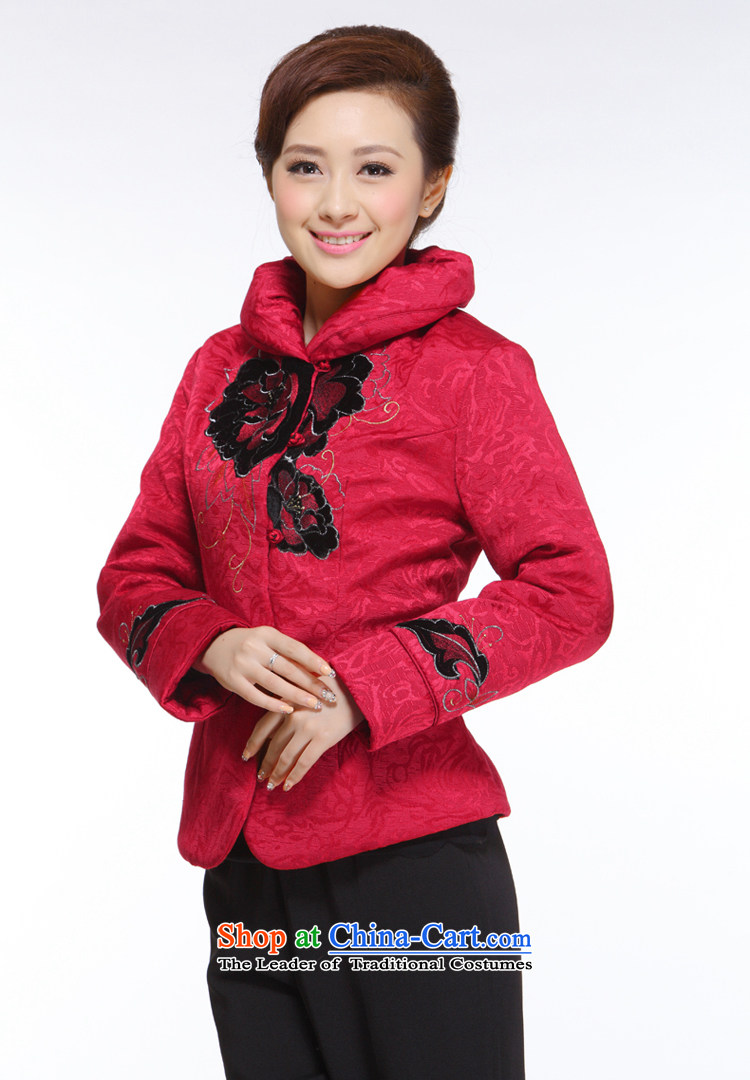 In the former Yugoslavia understand 2015 autumn and winter Li New President Tang dynasty retro improvement on a red ground stylish black velvet cotton shirt QB-003 RED XXL picture, prices, brand platters! The elections are supplied in the national character of distribution, so action, buy now enjoy more preferential! As soon as possible.