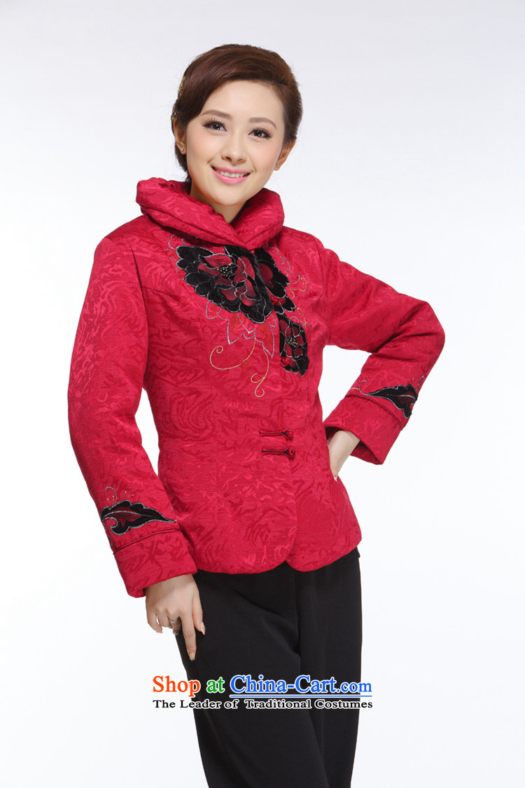 In the former Yugoslavia understand 2015 autumn and winter Li New President Tang dynasty retro improvement on a red ground stylish black velvet cotton shirt QB-003 RED XXL picture, prices, brand platters! The elections are supplied in the national character of distribution, so action, buy now enjoy more preferential! As soon as possible.