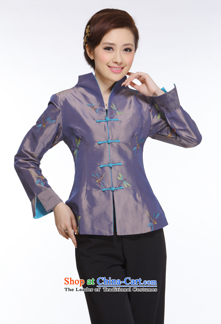 The former Yugoslavia Li aware of the new president of nostalgia for the 2014 improved stylish and elegant purple Dragonfly Tang blouses jacket QN012 dragonfly shirt M picture, prices, brand platters! The elections are supplied in the national character of distribution, so action, buy now enjoy more preferential! As soon as possible.