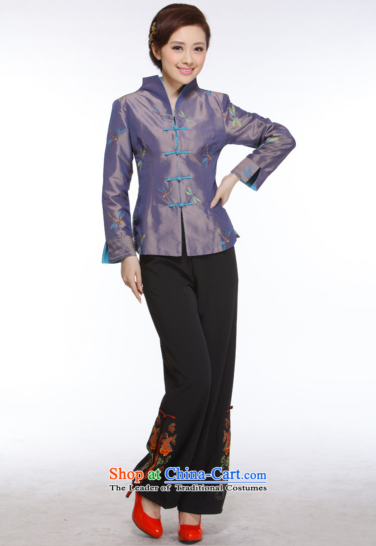 The former Yugoslavia Li aware of the new president of nostalgia for the 2014 improved stylish and elegant purple Dragonfly Tang blouses jacket QN012 dragonfly shirt M picture, prices, brand platters! The elections are supplied in the national character of distribution, so action, buy now enjoy more preferential! As soon as possible.