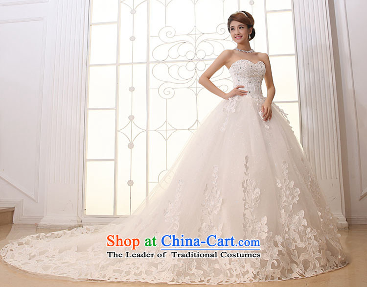 Embroidered bride 2015 Spring is the new Korean Won Elegance Korean sweet princess tail wedding dresses white S picture, prices, brand platters! The elections are supplied in the national character of distribution, so action, buy now enjoy more preferential! As soon as possible.