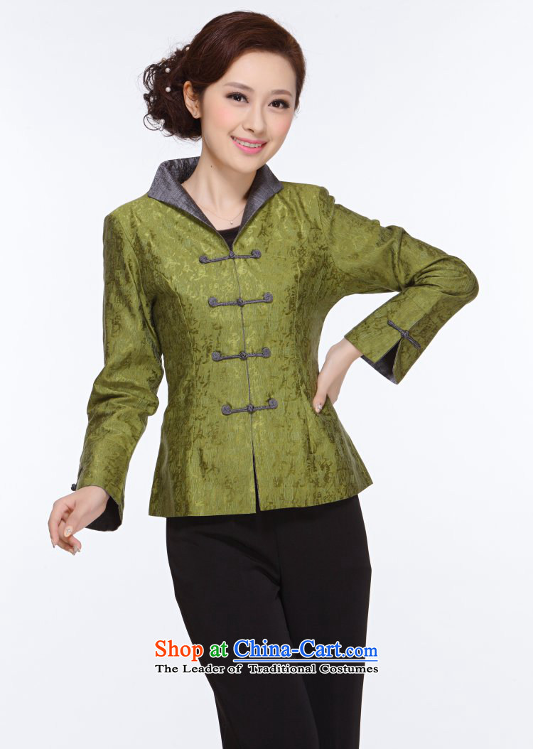 Ms. Tang dynasty autumn 2013 in New replacing older moms clothes jacket Tang Women's clothes M-007  3XL green picture, prices, brand platters! The elections are supplied in the national character of distribution, so action, buy now enjoy more preferential! As soon as possible.