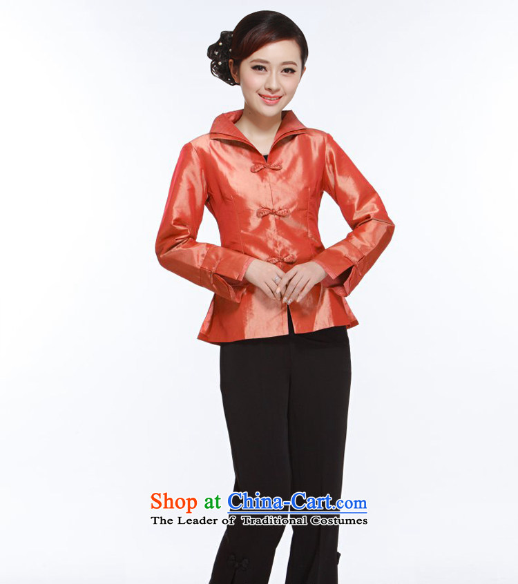 The new 2014 Ms. Tang dynasty Mock-neck 3 capsule detained dual Mock-Neck Shirt damask pure color small Li aware orange XL Photo, prices, brand platters! The elections are supplied in the national character of distribution, so action, buy now enjoy more preferential! As soon as possible.