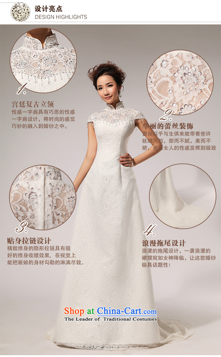 There is also optimized 8D lace retro-shoulder retro crowsfoot wedding dresses and sexy XS5238 minimalist white picture, prices, S brand platters! The elections are supplied in the national character of distribution, so action, buy now enjoy more preferential! As soon as possible.