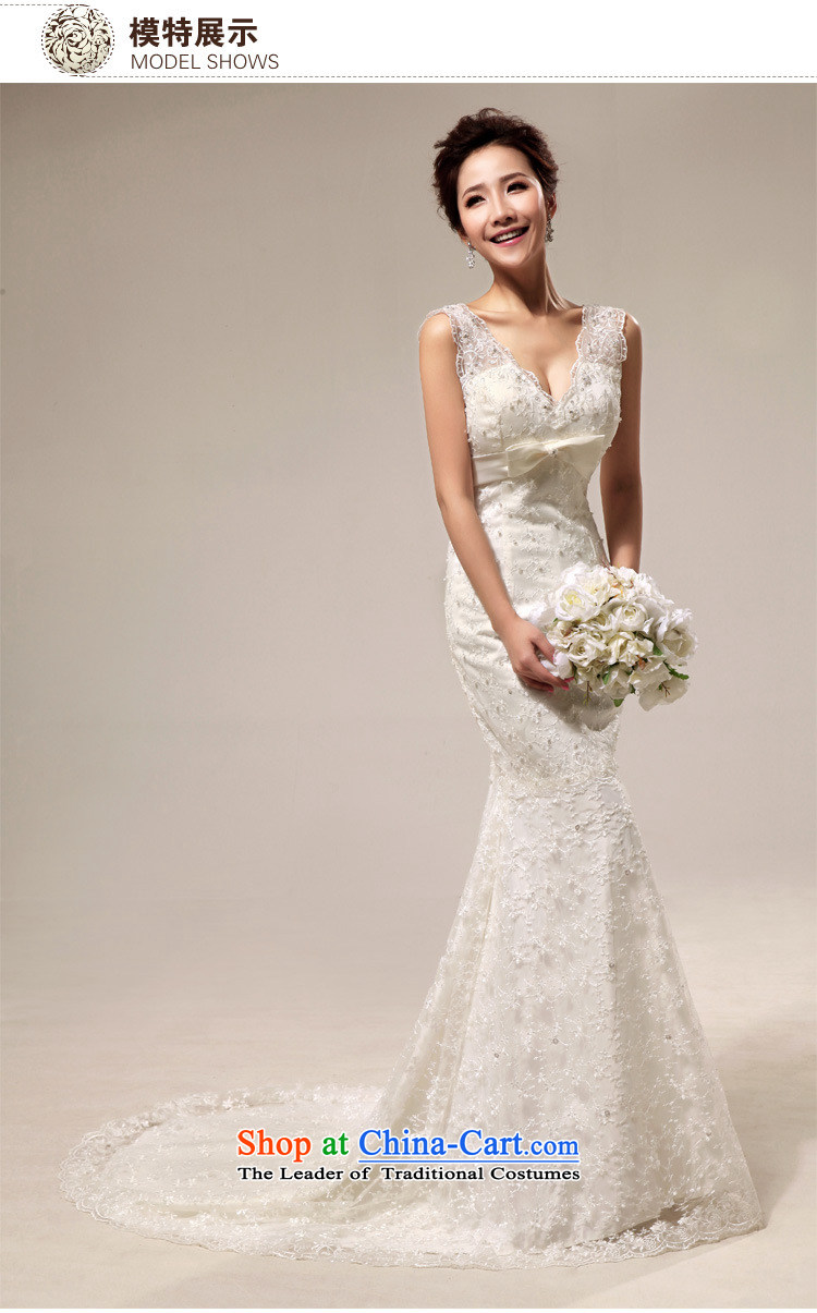 There is also optimized 8D retro sexy deep V deluxe lace Sau San crowsfoot tail XS5237 wedding pictures, price White XXL platters, brand! The elections are supplied in the national character of distribution, so action, buy now enjoy more preferential! As soon as possible.