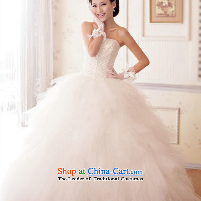 There is also optimized 8D Korean Princess graphics thin wedding anointed chest oversized bon bon petticoats Korean wedding XS5226 white colored silk is optimized, , , , shopping on the Internet