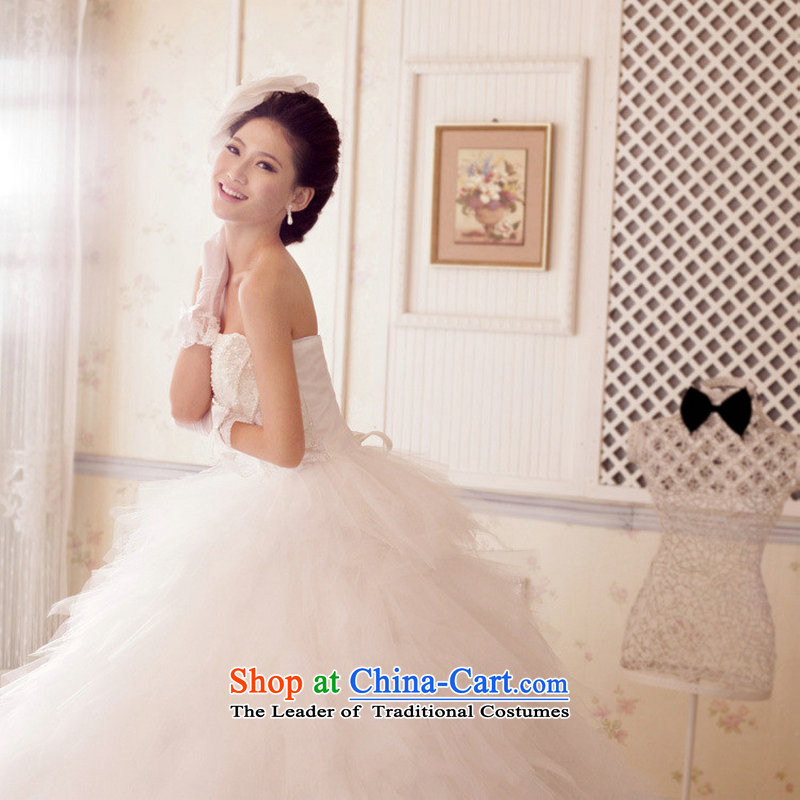 There is also optimized 8D Korean Princess graphics thin wedding anointed chest oversized bon bon petticoats Korean wedding XS5226 white colored silk is optimized, , , , shopping on the Internet