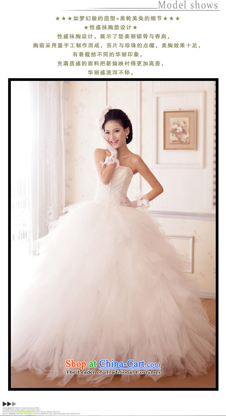 There is also optimized 8D Korean Princess graphics thin wedding anointed chest oversized bon bon petticoats Korean XS5226 wedding pictures, price white S platters, brand! The elections are supplied in the national character of distribution, so action, buy now enjoy more preferential! As soon as possible.