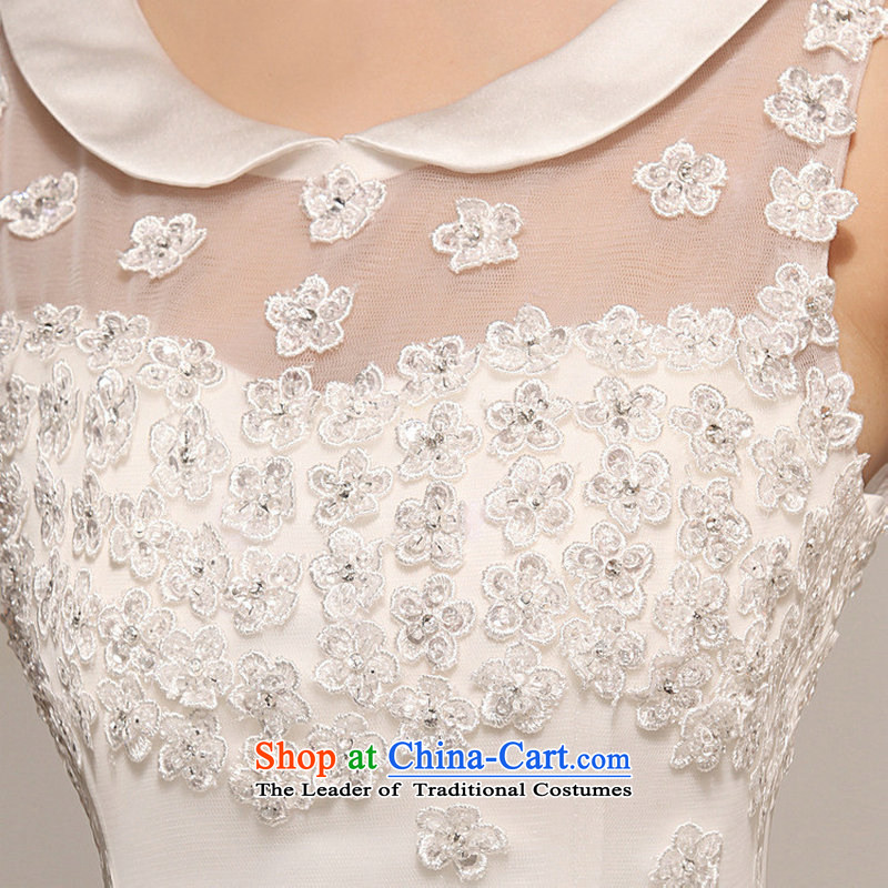 There is also optimized 8D wedding dress align bon bon to shoulder a flower anointed chest wedding XS5216 white colored silk is optimized, , , , shopping on the Internet