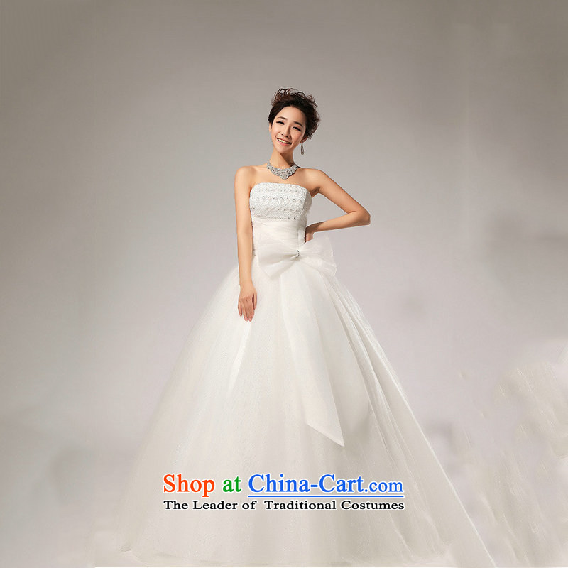 There is also a grand new optimize wedding anointed chest Korean wedding dress XS5219 white colored silk optimized yet XXL, shopping on the Internet has been pressed.