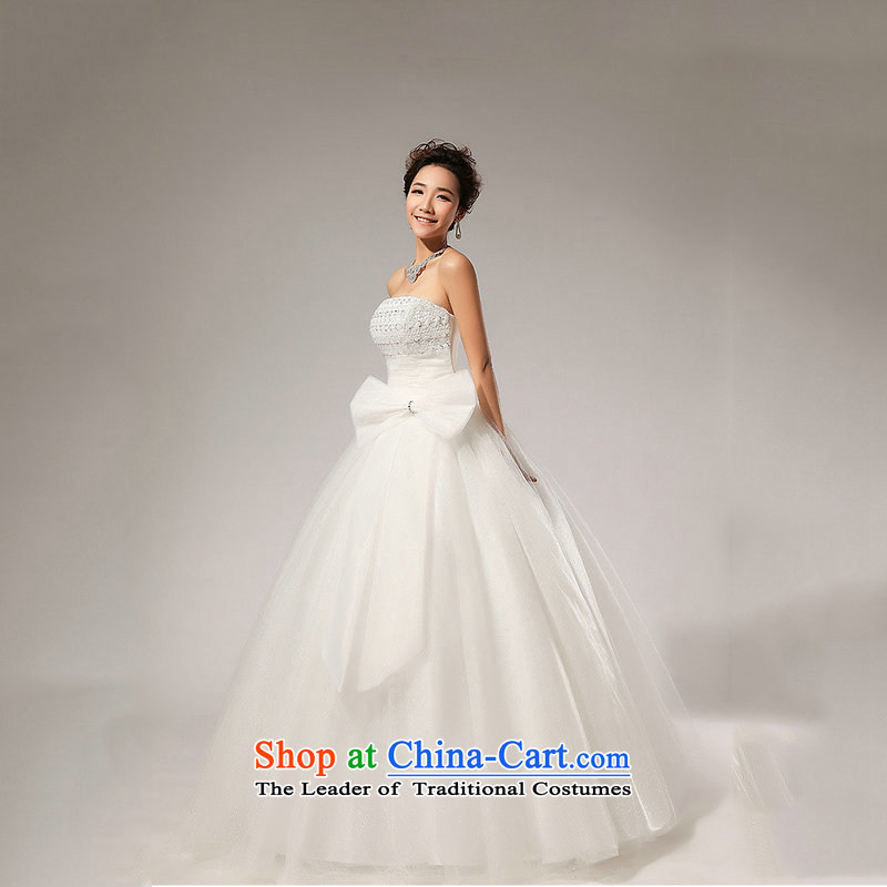 There is also a grand new optimize wedding anointed chest Korean wedding dress XS5219 white colored silk optimized yet XXL, shopping on the Internet has been pressed.