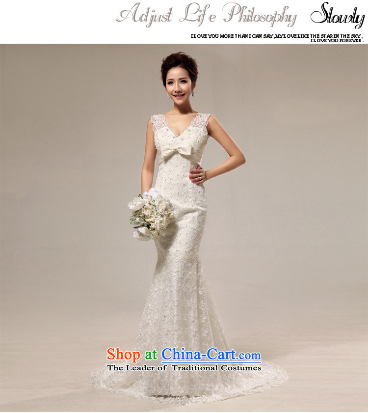 There is also optimized 8D retro sexy deep V lace Sau San crowsfoot tail bride wedding XS5212 White XXL picture, prices, brand platters! The elections are supplied in the national character of distribution, so action, buy now enjoy more preferential! As soon as possible.