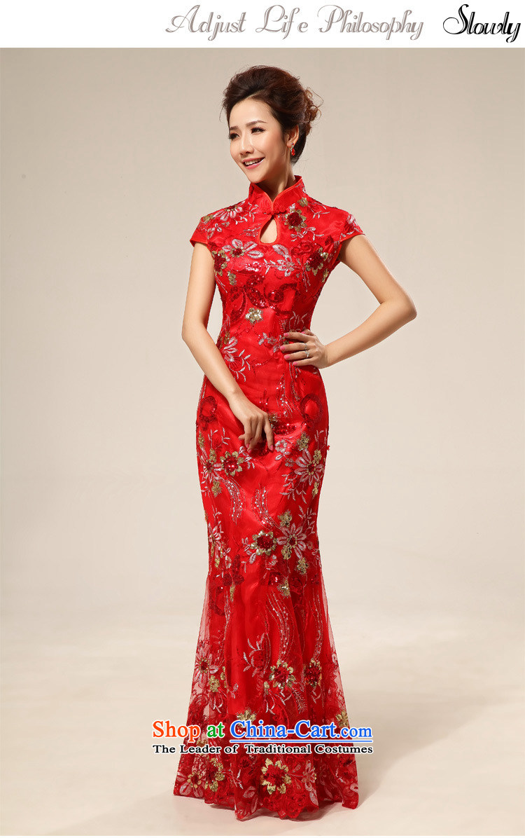 Taiwan's skirt Fashion improvements bride qipao lace retro red bows qipao XS2287 RED XXL picture, prices, brand platters! The elections are supplied in the national character of distribution, so action, buy now enjoy more preferential! As soon as possible.