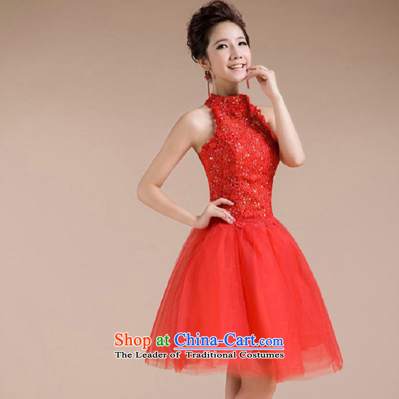 The population of Taiwan new dresses hang also engraving embroidered fine exquisitely designed wedding dresses XS2280 small red , L, Taiwan's shopping on the Internet has been pressed.