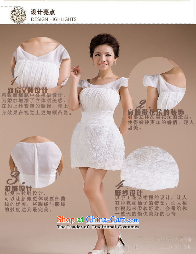 The population of Taiwan New small dress flowers skirt as bridesmaid to skirt short skirt XS2278 White M picture, prices, brand platters! The elections are supplied in the national character of distribution, so action, buy now enjoy more preferential! As soon as possible.