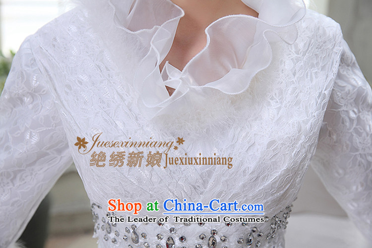 Embroidered is the new 2015 bride winter winter clothing New Korea long-sleeved Pullover gross for thick winter cotton white L wedding pictures, prices, brand platters! The elections are supplied in the national character of distribution, so action, buy now enjoy more preferential! As soon as possible.