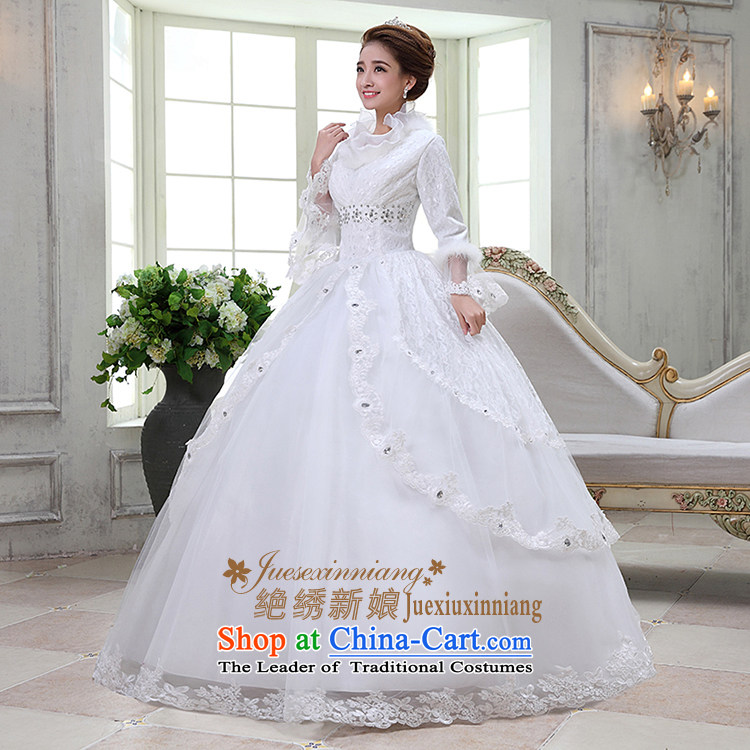 Embroidered is the new 2015 bride winter winter clothing New Korea long-sleeved Pullover gross for thick winter cotton white L wedding pictures, prices, brand platters! The elections are supplied in the national character of distribution, so action, buy now enjoy more preferential! As soon as possible.
