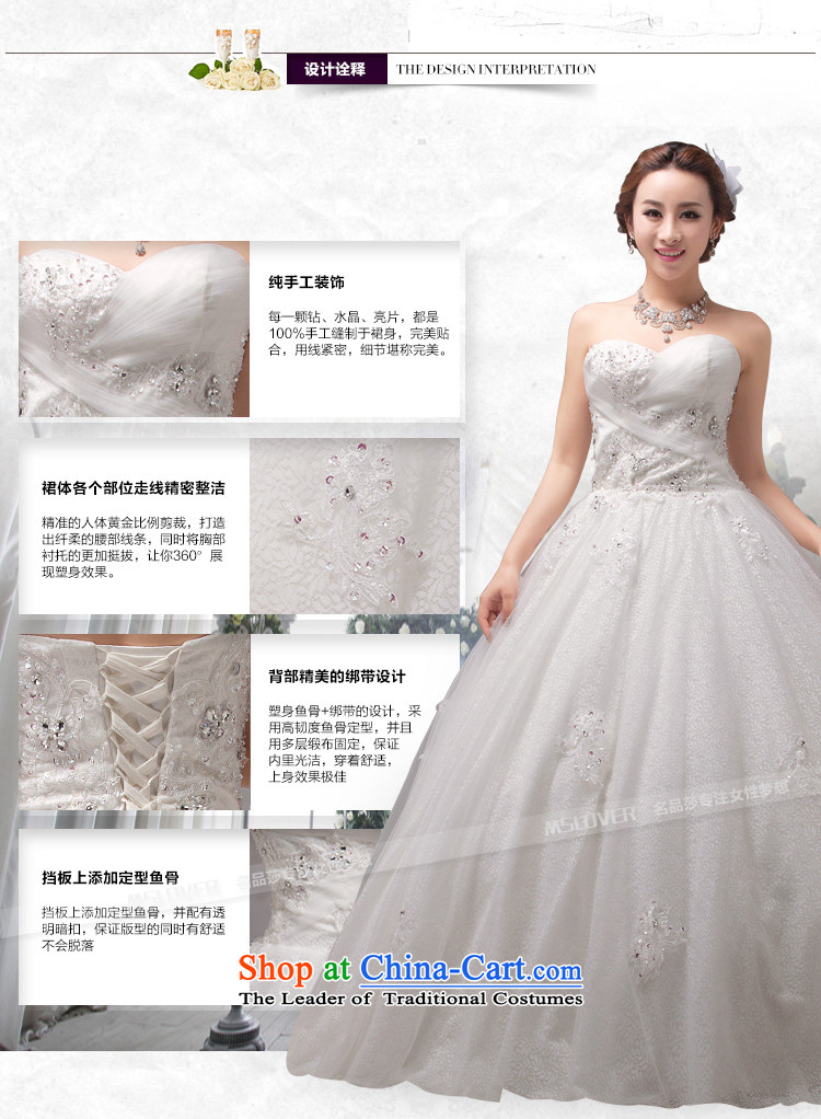  The Korean version of sweet mslover Princess Bride anointed chest straps to bride Wedding Super large tents petticoats Wedding 0020 M  L2 Tape waistline white 2) Picture, prices, brand platters! The elections are supplied in the national character of distribution, so action, buy now enjoy more preferential! As soon as possible.