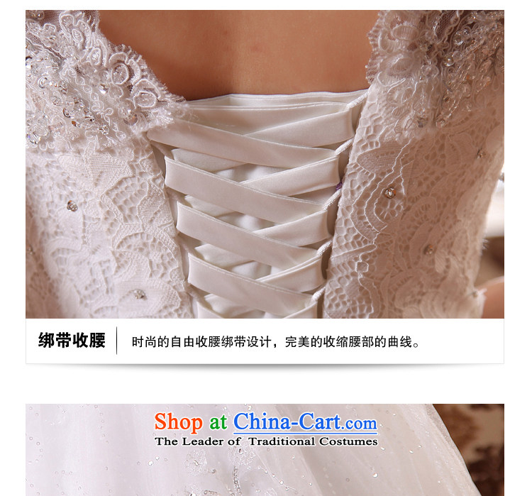There is embroidered wedding in spring and summer 2015 new bride wedding dress a field package shoulders lace V-neck to align the Korean style wedding dress White XXL picture, prices, brand platters! The elections are supplied in the national character of distribution, so action, buy now enjoy more preferential! As soon as possible.