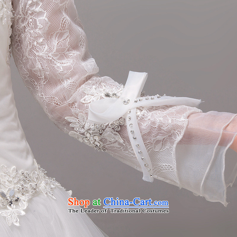  Royal Princess temperament of the Sau San mslover wedding to align the long-sleeved wedding custom Wedding 0026 M L2 Tape waistline white 2) Name of Lisa (MSLOVER) , , , shopping on the Internet