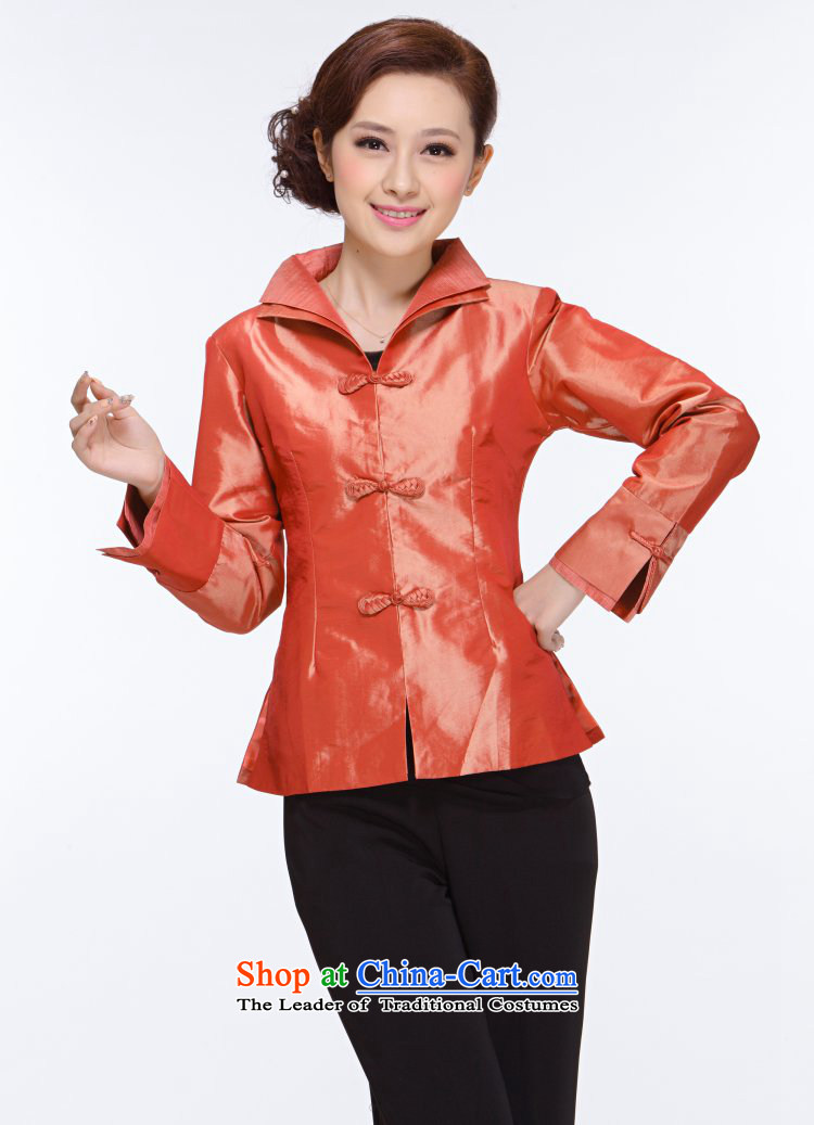 Ms. Tang dynasty autumn 2013 in New replacing older mother Sau San Tong Chinese Women's blouses 002 red-orange XL Photo, prices, brand platters! The elections are supplied in the national character of distribution, so action, buy now enjoy more preferential! As soon as possible.