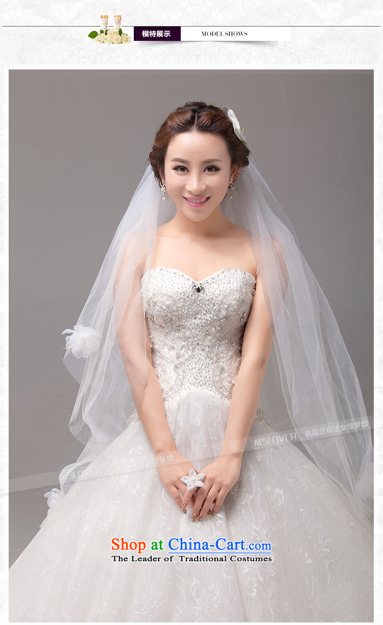 Mslover Korean wedding temperament and chest nail Pearl Sau San Princess ultra-fung petticoats bride to align the strap Wedding 0036 M  M 2 feet of white waist pictures, prices, 1) Brand platters! The elections are supplied in the national character of distribution, so action, buy now enjoy more preferential! As soon as possible.