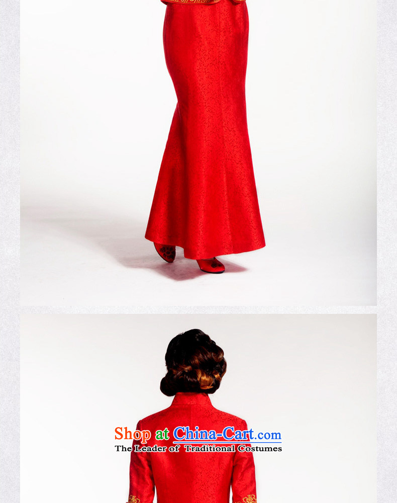 The interpolator qipao Chinese traditional wedding flower embroidery is married Montreal herbs extract bride upscale dress red L picture, prices, brand platters! The elections are supplied in the national character of distribution, so action, buy now enjoy more preferential! As soon as possible.