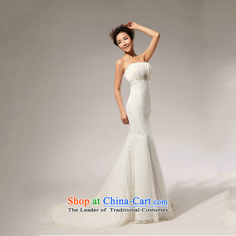 Optimize the new 2015 Hong-aligned with lace waist A skirt anointed chest wedding dresses long skirt HS70 anointed XS7019 chest m White XXL, optimize Philip Wong , , , shopping on the Internet