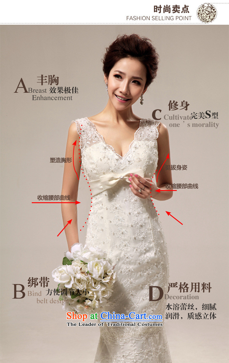 Optimize video royal retro sexy deep V deluxe lace Sau San crowsfoot tail bride wedding XS7017 m White S picture, prices, brand platters! The elections are supplied in the national character of distribution, so action, buy now enjoy more preferential! As soon as possible.