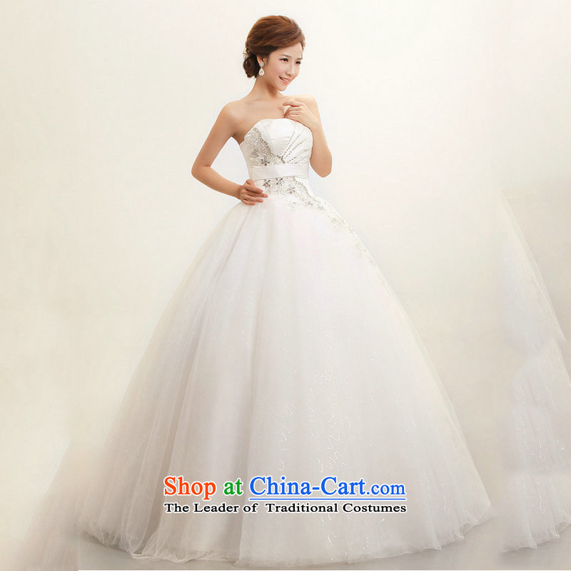 Optimize the new Korean Hong-wiping the chest to marriages wedding dresses XS7168 m White XL, Optimize Hong shopping on the Internet has been pressed.