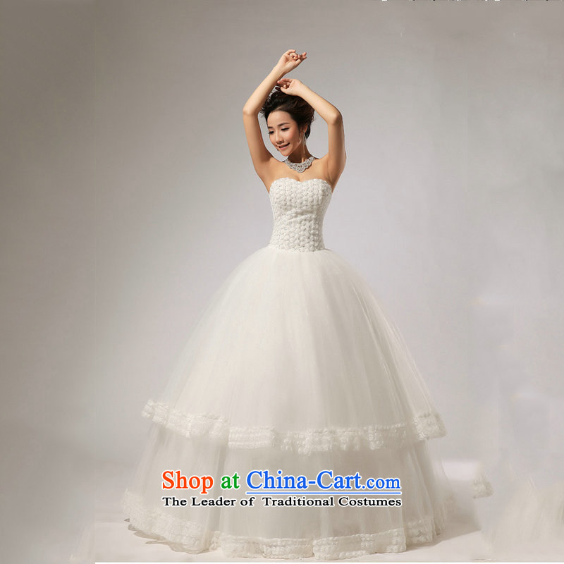Optimize video new anointed chest Marquee to skirt for Hotel Courtesy bride wedding dresses XS7165 m White M, Optimize Hong shopping on the Internet has been pressed.