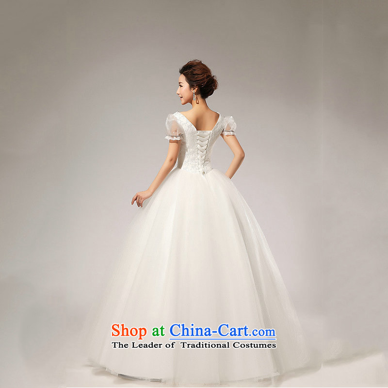 Optimize Hong-wedding dresses bubble cuff sweet princess new alignment with 2014 lace bon bon wedding XS7156 m White M, Optimize Hong shopping on the Internet has been pressed.