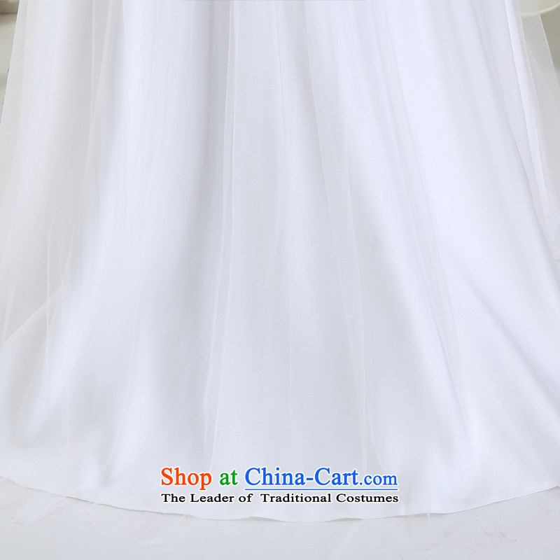 Doi m qi 2014 new word wedding dresses shoulder double shoulder bags shoulder straps stereo flowers wedding marriages booking wedding dress white lovely sweet white XXL, bridesmaid Demi Moor Qi , , , shopping on the Internet