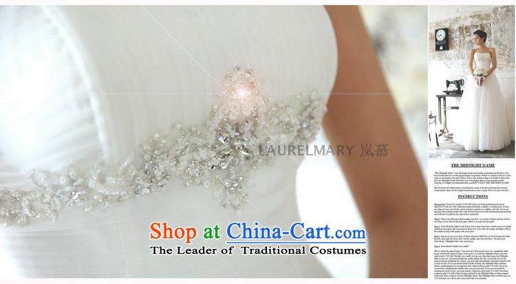 The sponsors of the 2015 New LAURELMARY, Korean anointed Sau San chest bon bon skirt wedding dresses pure white color (as shown) to size pictures, prices, brand platters! The elections are supplied in the national character of distribution, so action, buy now enjoy more preferential! As soon as possible.