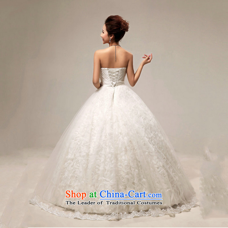 Optimize video 2015 Summer Korean sweet bon bon wedding dresses packages to align the shoulder lace wedding XS7105 m White XXL, optimize Philip Wong , , , shopping on the Internet
