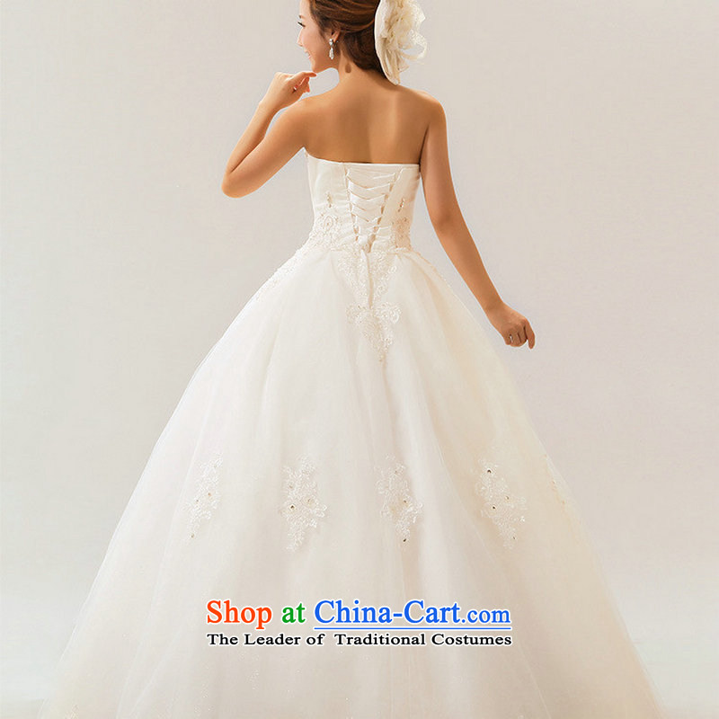Optimize Hong-wedding dresses new 2014 Spring/Summer stylish marriages Korean wiping the chest straps to align the large diamond XS7086 female m White XL, Optimize Hong shopping on the Internet has been pressed.