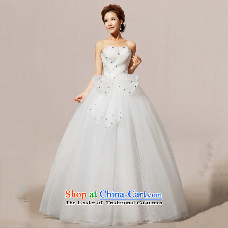 Optimize Hong-wedding dresses 2014 Diamond Korean sweet princess alignment with chest spring wedding XS7075 m White XL, Optimize Hong shopping on the Internet has been pressed.