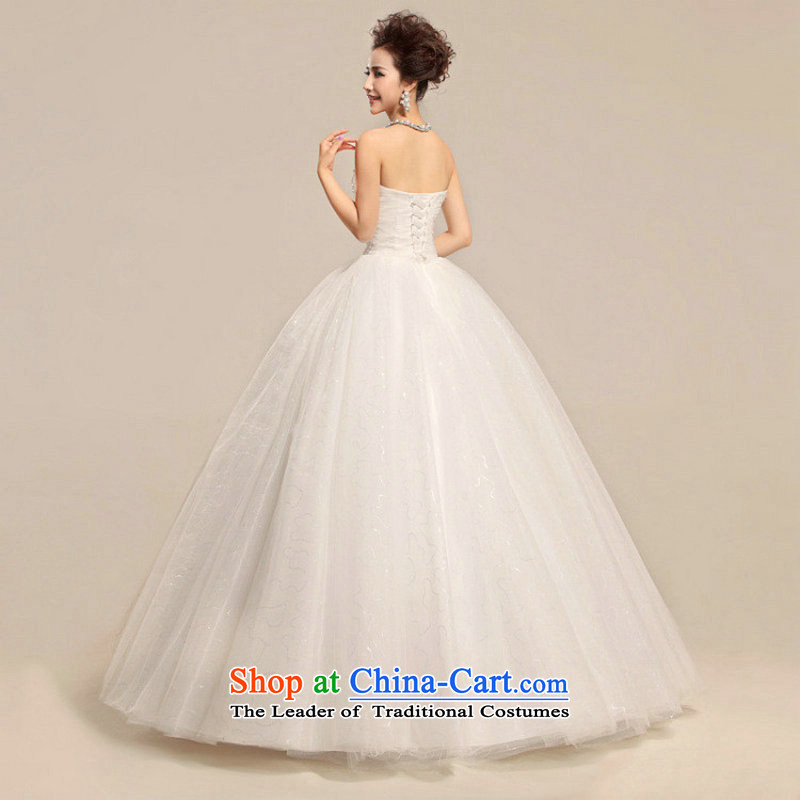 Optimize video sexy sweet chest Ultra video is wiped Foutune of Korean version of pure white large petticoats wedding XS7076 white L, Optimize Hong shopping on the Internet has been pressed.