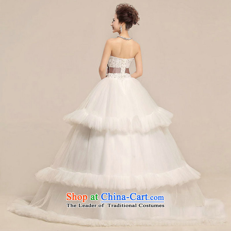 Optimize the new 2013 Hong-cardioid anointed Chest Flower waist waves Fung skirt wedding dress XS7081 White M, Optimize Hong shopping on the Internet has been pressed.