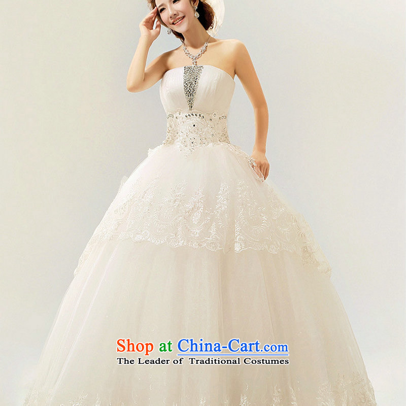 Dr Philip Optimize The Princess Bride 2014 new Korean anointed chest lace in luxury waist straps wedding dresses XS7082 m White M, Optimize Hong shopping on the Internet has been pressed.