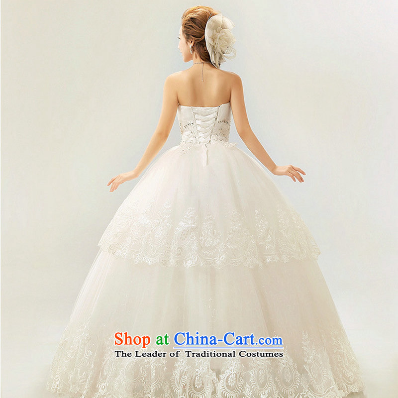 Dr Philip Optimize The Princess Bride 2014 new Korean anointed chest lace in luxury waist straps wedding dresses XS7082 m White M, Optimize Hong shopping on the Internet has been pressed.