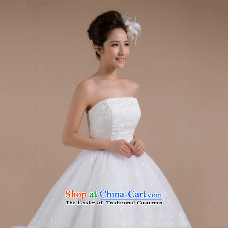 Optimize the new 2015 Hong-sexiness and chest luxury video thin bride wedding to align the tail wedding XS7084 white L, Optimize Hong shopping on the Internet has been pressed.
